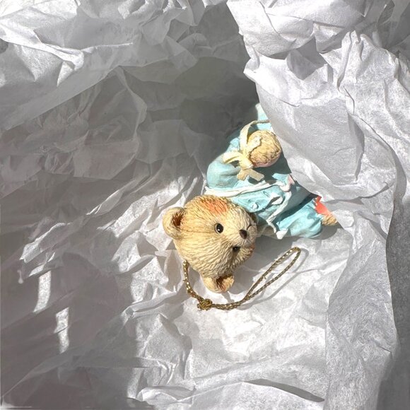 Cherished Teddies Baby Boys First Christmas Ornament 1993 Original Box - Picture 2 of 7